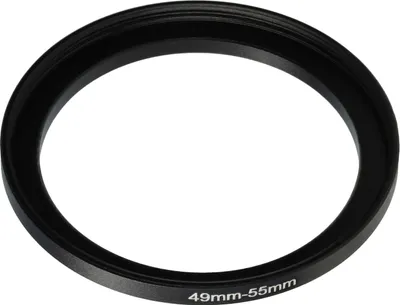 Produktbild von vhbw Step-Up-Ring Adapter 49mm - 55mm für Kamera Objektiv - Filteradapter, Metall Schwarz
