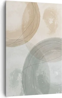 Produktbild von Bild auf Leinwand - Leinwandbild - Einteilig - Aquarell Räder Pastell - 80x120cm - Wand Bild - Wanddeko - Wandbilder - Leinwanddruck - Wanddekoration - Leinwand bilder - Wandbild - PA80x120-4842