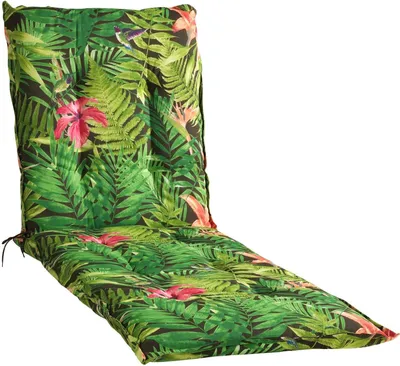 Zdjęcie produktu dla Poduszka na leżak zwijany GO-DE Jungle 190 x 60 x 8 cm, zielona