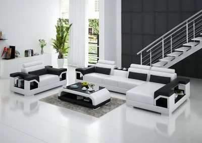Zdjęcie produktu dla Zestaw do salonu narożnik sofa fotel JVmoebel