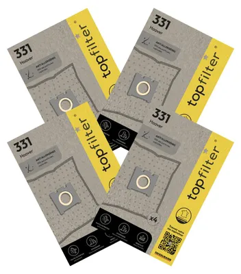 Image de Lot de 4 packs de 4 sacs aspirateur 64331 pour Hoover TopFilter Premium