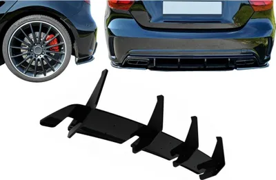 Immagine prodotto di Diffusore paraurti estensione splitter per Mercedes Classe A W176 A45 15-18.