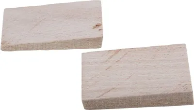 Produktbild von Montage-Keile aus Holz, 20 Stück, 57x34mm, 5-10mm und 10-15mm Höhe