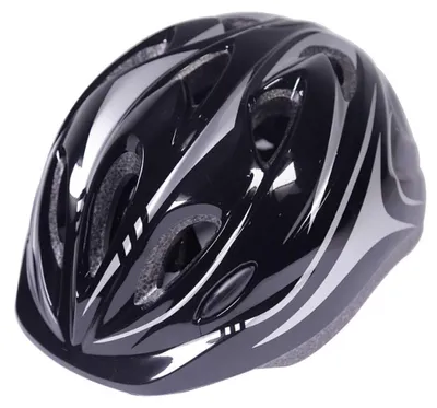 Produktbild von Kinderhelm verstellbar 49-59 cm, schwarz, für Fahrrad und Scooter