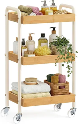 Produktbild von Rollwagen, 41,3 x 27,5 x 73 cm mit Griffen