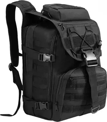 Produktbild von Taktischer Rucksack, große Kapazität, komfortables Tragesystem, Schwarz