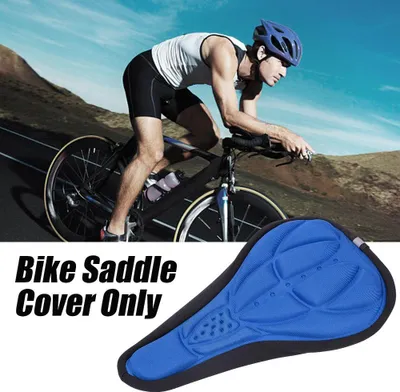 Obrázok produktu pre Acouto Ultraľahký, priedušný, mäkký 3D poťah na sedlo pre horské a pretekárske bicykle s polstrovanými sedlami navrhnutý tak, aby bol priedušný a pohodlný (modrý)