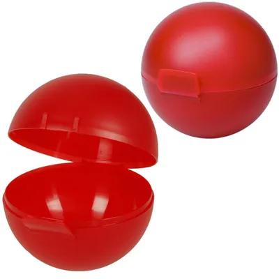 Immagine prodotto di Scatola di mele con chiusura a scatto - Scatola di mele rotonda per la scuola e il lavoro -  Germany e senza BPA - Scatola perfetta per la conservazione dei prodotti freschi o per gli spuntini - PP rosso di tendenza
