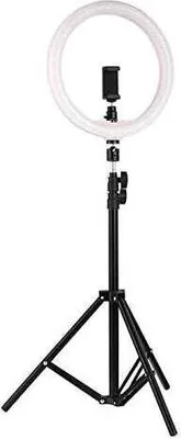 Image de Grundig Ed-49865 : Anneau lumineux 2-en-1 pour selfie Trépied rotatif à 360