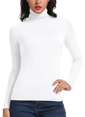 Productafbeelding van STARBILD Rolkraagpullover dames, langarmshirt, basic top met hoge hals