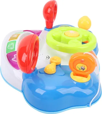 Produktbild von Baby-Lenkrad-Spielzeug mit Sound-Licht, frühe Bildung fördert das sensorische Fahren von Kleinkindern für Jungen und Mädchen