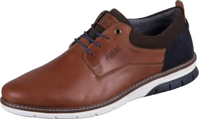 Produktbild von Rieker Herren Schnürschuh Halbschuh Leder sportlich 14405, Größe:43 EU, Farbe:Braun
