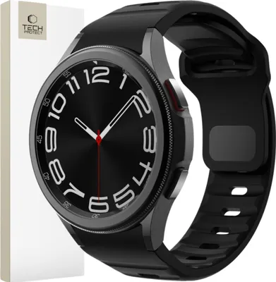 Obrázek produktu pro Tech-Protect watch strap Silicone Line Samsung Galaxy Watch4/5/5 Pro/6/7/FE, black