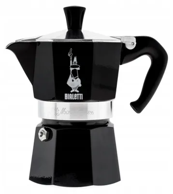 Produktbild von Bialetti Moka Express Black Espressokocher 3 Tassen 130 Ml für Kaffee zu Hause