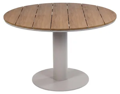 Produktbild von Runder Gartentisch Tower | ø 120 cm | Tecon Teak | Camel