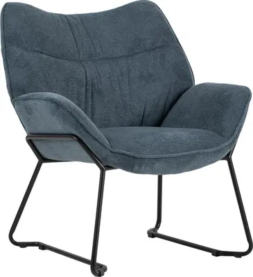 Produktbild von Sessel Aliano blau mit Armlehnen & Polsterung – Indoor-Design