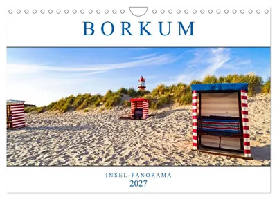 Produktbild von Borkum Inselpanorama (Wandkalender 2027 DIN A4 quer), CALVENDO Monatskalender