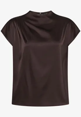 Produktbild von Satin-Bluse mit Kragen