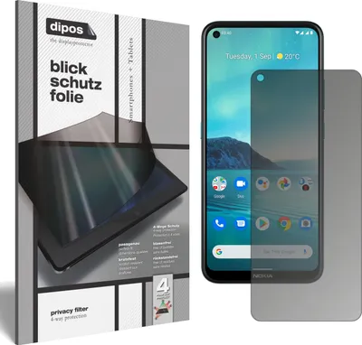 Produktbild von Blickschutzfolie für Nokia 45385 matt Schutzfolie Folie Display Schutz dipos