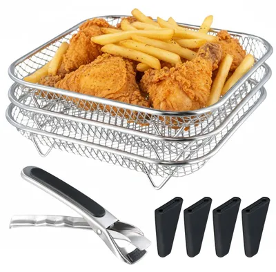 Produktbild von Stapelbarer Airfryer-Aufsatz aus Edelstahl (304)