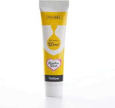 Produktbild von Rainbow Dust ProGel yellow 25 ml Gelfarbe Lebensmittelfarbe
