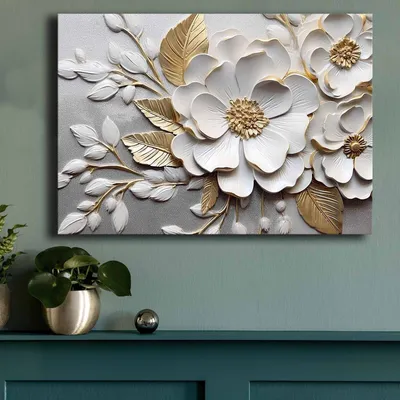 Image de Wallity, 70100GSC-028, Peinture décorative sur toile, multicolore, 100 % TOILE, 70 x 100 cm