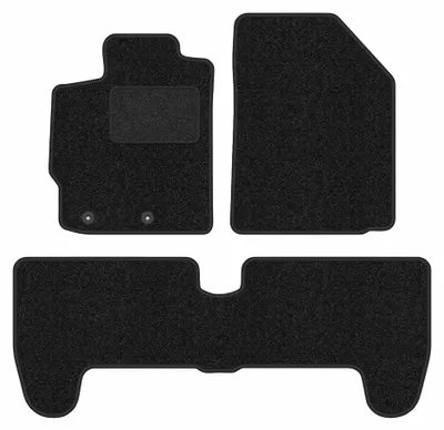 Image de Tapis de sol en moquette pour Toyota Yaris II 2005-2011 (à hayon) – jeu 4 pièces, anthracite, sur mesure – Wielganizator ANTHRA