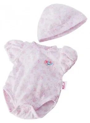 Image de Body fleuri rose + bonnet poupon 43 cm baby born - zapf creation (03)