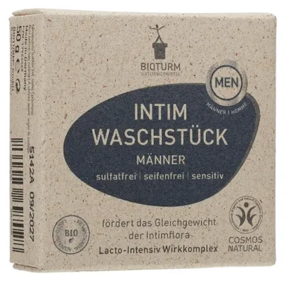 Produktbild von BIOTURM Intim Waschstück Männer 50g PZN 17964469