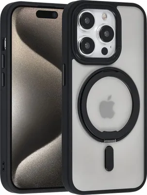 Immagine prodotto di UNIQ Accessory iPhone 15 Pro Custodia posteriore - Supporto ad anello Magsafe Whiteh - Nero