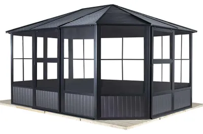 Produktbild von Sojag Charleston 1215 Metall Pavillon mit Seitenteilen 4x5 m