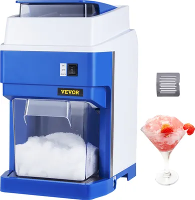 Zdjęcie produktu dla Kruszarka do lodu VEVOR kruszarka do lodu 120 kg/h, ABS kruszarka do lodu kruszarka do lodu 650 W, 290x390x440 mm energooszczędny producent z plastikową tacą i 4 ostrzami