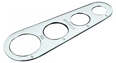 Pastamaschine aus Edelstahl, manuell, 18 cm, 4 Einstellungen