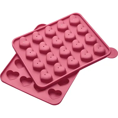 Produktbild von Lurch Flexiform Cake Pops Herz 20fach Baumwolle candy