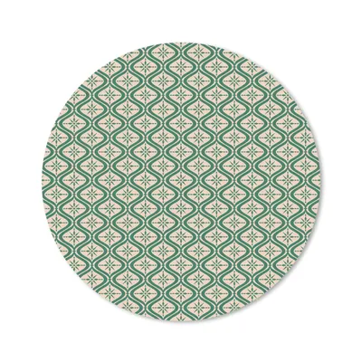 Produktbild von MuchoWow® Mauspad Mousepad Schneeflocke - Winter - Vintage - Muster - Weihnachten 20x20 cm - Mousepads - Maus Mat - Pad - Mausunterlage - Schreibtischmatte