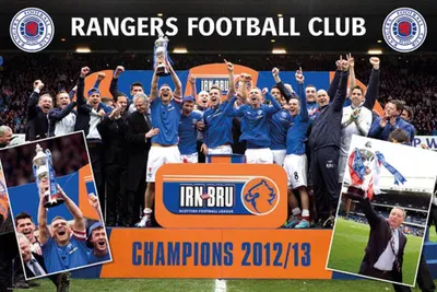 Produktbild von Fußball - Poster - Rangers - Champions 12/13