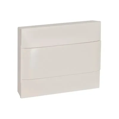 Produktbild von Legrand Praktibox S Aufputzverteiler, mit Kunstofftr, weiss, 1x 12 Module 135201