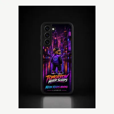 Productafbeelding van Samsung S23 Plus hoesje, telefoonhoesje, beschermhoesje, case met nachtlevenmotief – LUNØIR ©
