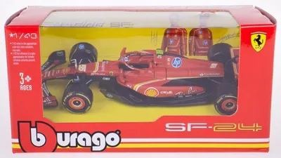 Produktbild von bburago 1:43 FERRARI F1 SF-24 TEAM SCUDERIA FERRARI N 55 MONZA 24 Carlos Sanz