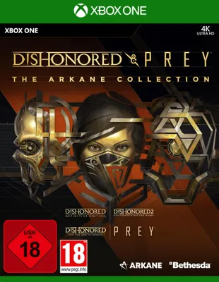 Produktbild von Bethesda Dishonored & Prey : The Arkane Collection, Xbox One, M (Reif), Physische Medien