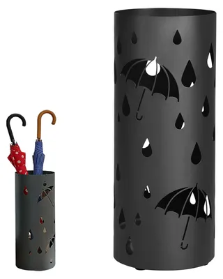 Productafbeelding van Paraplustandaard, Ø 15 x 40 cm, metalen houder voor paraplu's en wandelstokken