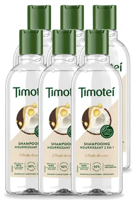 Zdjęcie produktu dla 6 x Szampon Timotei 2 w 1, odżywiający - 300 ml - Opakowanie ekonomiczne - 6 sztuk