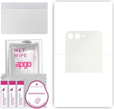 Produktbild von apgo Hydrogel Schutzfolie, Matt, kompatibel mit Motorola Razr+ Plus 2023, flexibele Displayschutzfolie, Folie mit Positionierhilfe, Anti-Fingerprint, kratzfest, einfache Montage