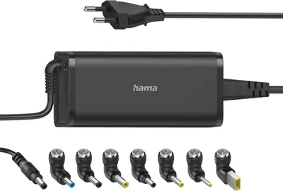Zdjęcie produktu dla HAMA Zasilacz do notebooka uniwersalny 100-240V 15-19V/90W 8x Adapter