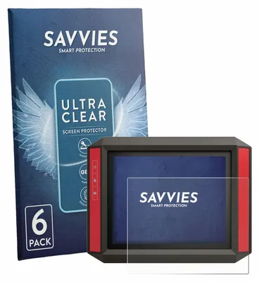 Produktbild von 6x Für Müller Elektronik TRACK‑Guide III Schutzfolie Savvies Displayschutz Display Schutz Folie Klar Transparent