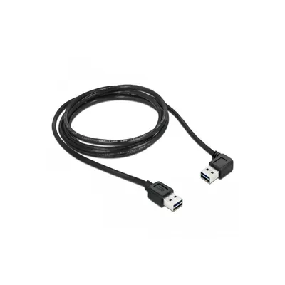 Obrázok produktu pre DeLOCK 1m USB 2.0 A m/m 90°, 1 m, USB A, USB A, USB 2.0, Samec/samec, Čierna