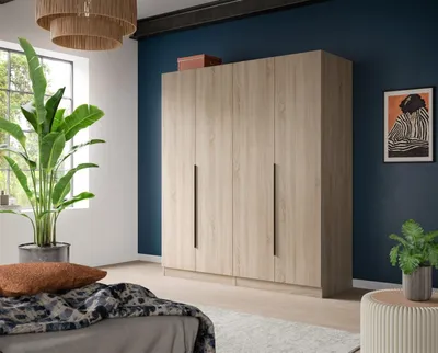 Produktbild von Kleiderschrank >Kopenhagen< in Sonoma Eiche - 160x181x52cm (BxHxT)