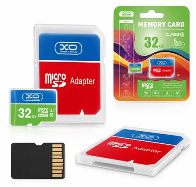 Zdjęcie produktu dla XO karta pamięci 32GB microSDHC kl. 10 + adapter