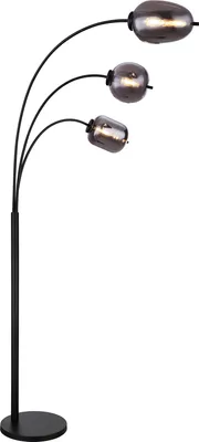 Produktbild von Globo Lighting Stehleuchte Metall schwarz matt, 3x E14