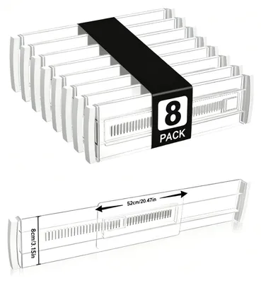Ladeverdeler Set 8er, verstellbar 28,7-50,5 cm, Kunststoff